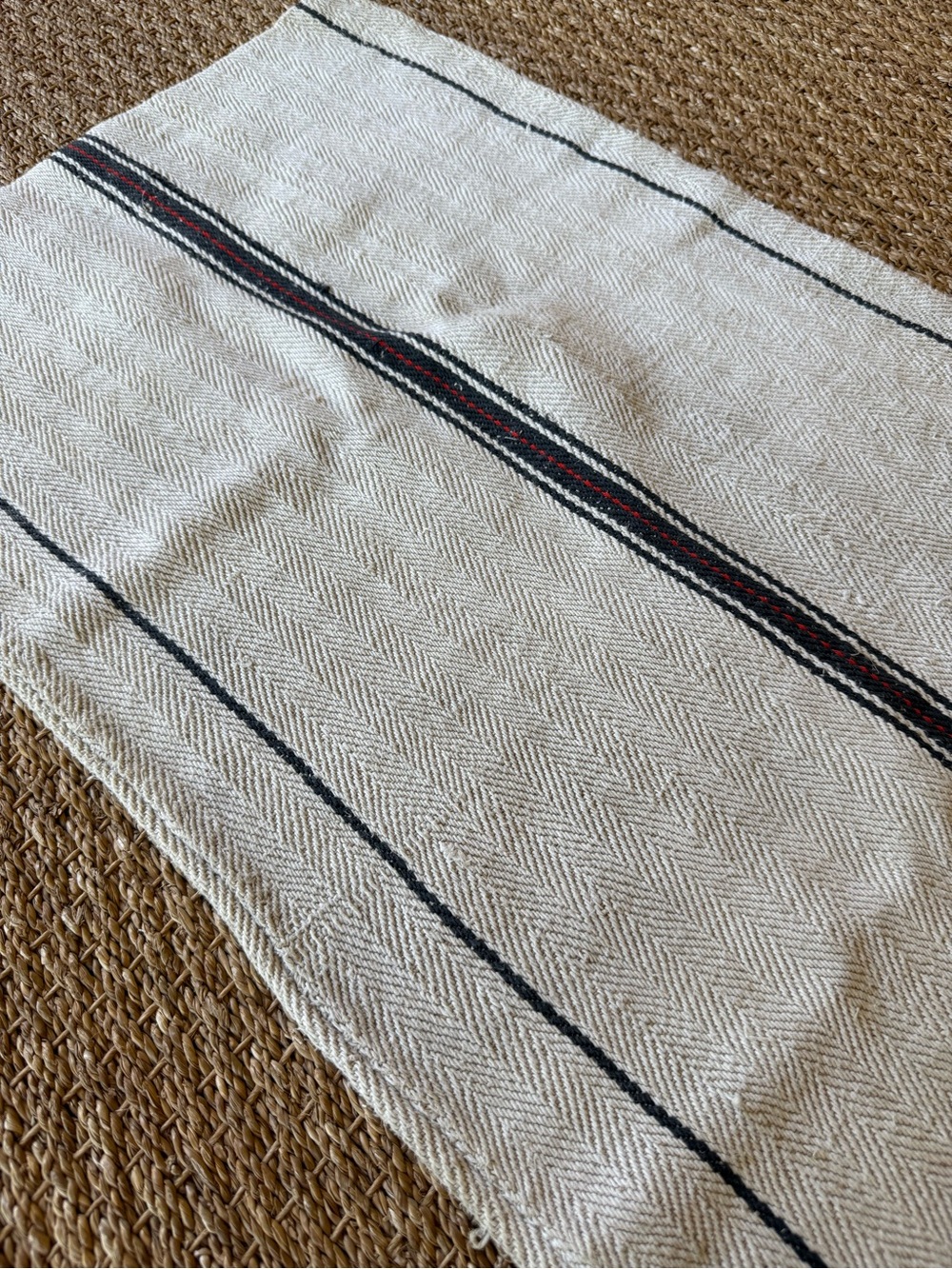 Antique French Grain Sack, Pillow Case- Large! - Picture 2 of 4